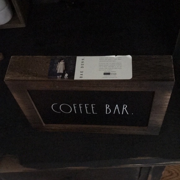Rae Dunn COFFEE BAR Sign/Shelf Sitter - Picture 2 of 2